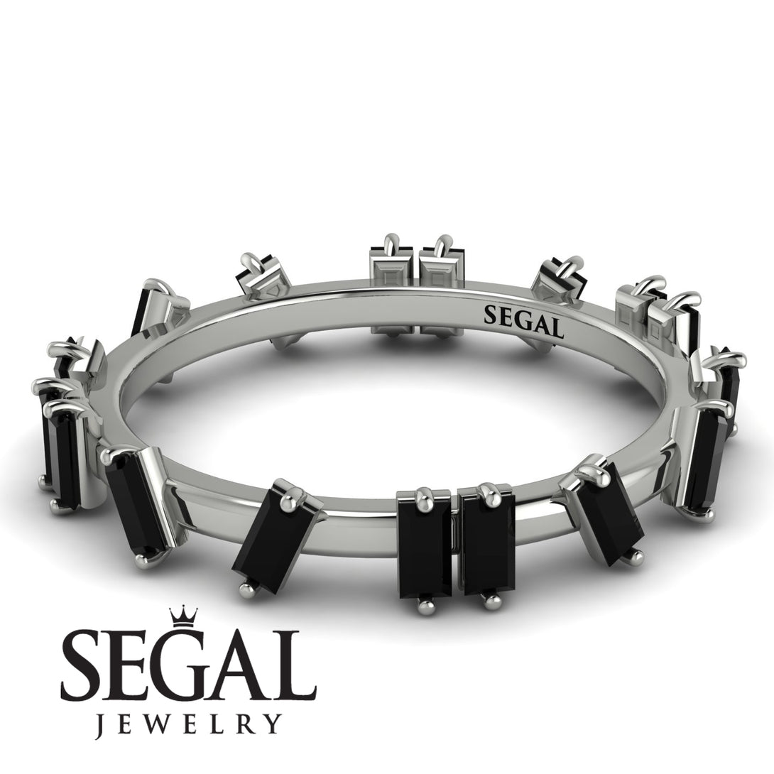 Baguette Black Diamond Eternity Band - Journee No. 9