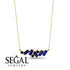 Baguette Black Diamond Necklace - Arielle No. 67