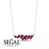 Baguette Black Diamond Necklace - Arielle No. 54