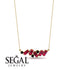 Baguette Black Diamond Necklace - Arielle No. 52