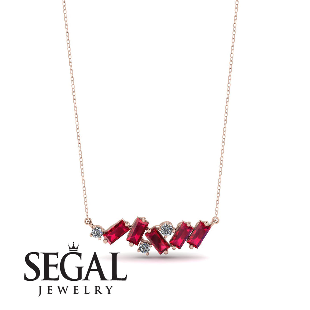 Baguette Diamond Necklace - Arielle No. 47