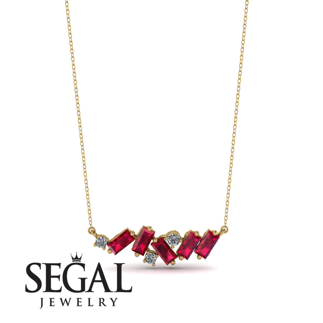Baguette Diamond Necklace - Arielle No. 46