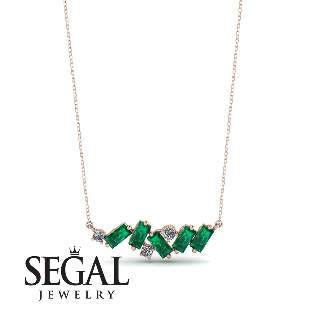 Baguette Diamond Necklace - Arielle No. 17