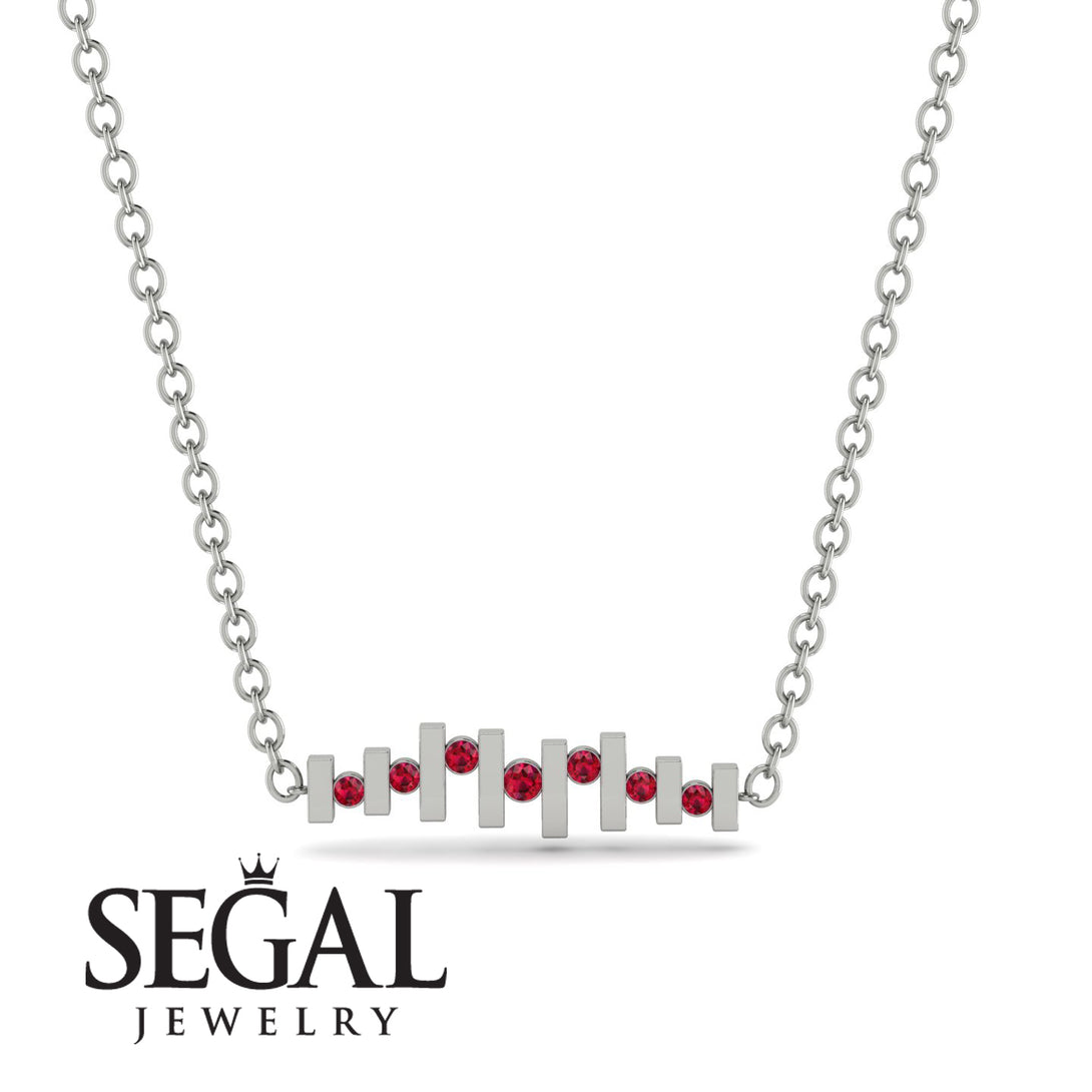 Bars Ruby Necklace - Mercy No. 12