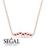 Bars Ruby Necklace - Mercy No. 11