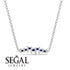 Bars Sapphire Necklace - Mercy No. 15
