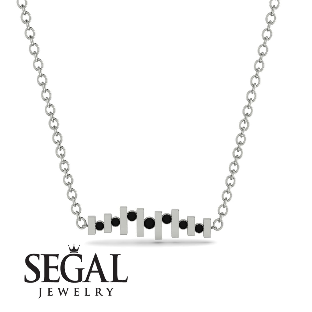 Bars Black Diamond Necklace - Mercy No. 9