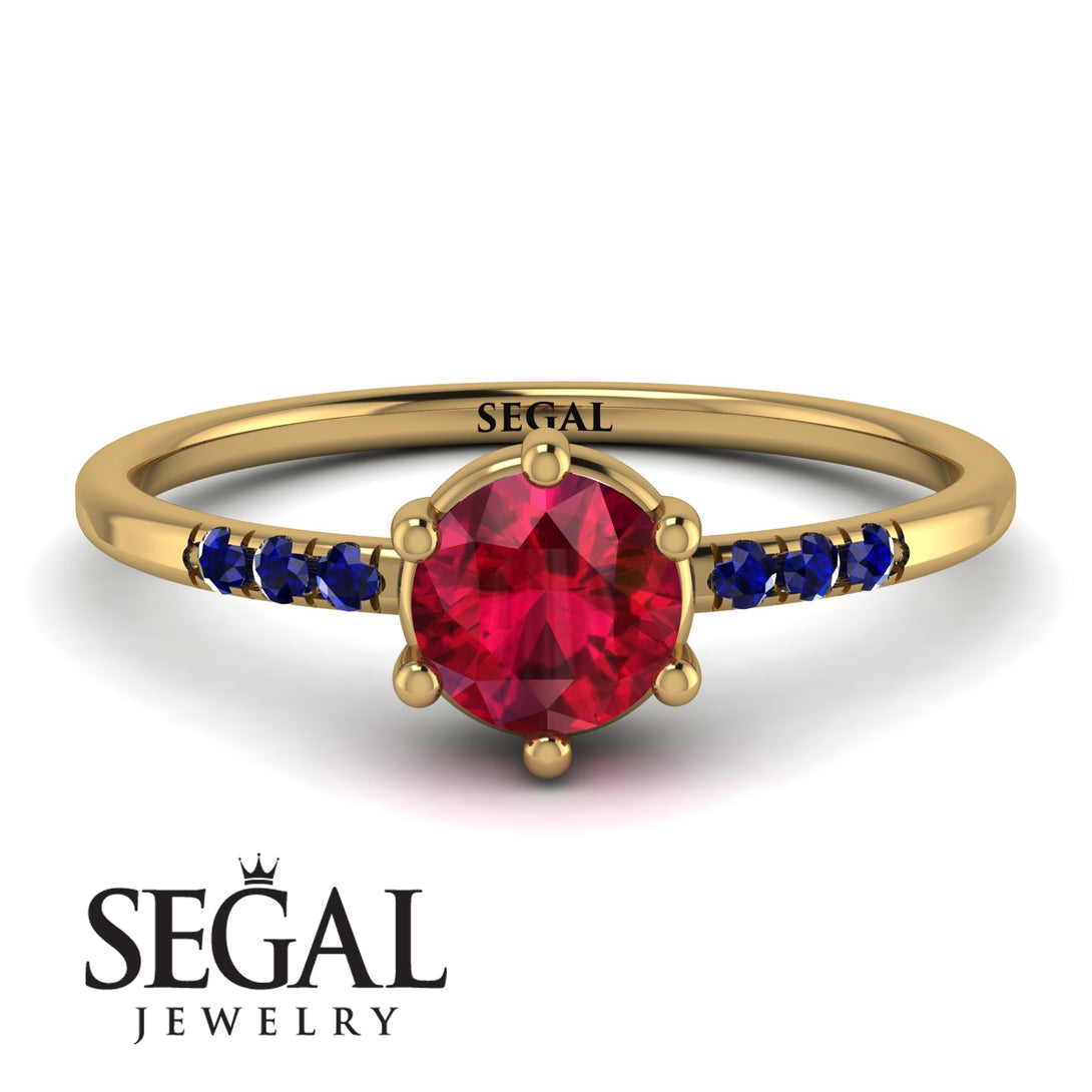 Basket Sapphire Ring - Summer No. 70