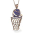 Basketball Sapphire Necklace For Men - Kyle No. 14 image 2