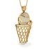 Basketball Diamond Necklace For Men - Kyle No. 1