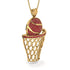 Basketball Ruby Necklace For Men - Kyle No. 10