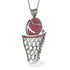 Basketball Ruby Necklace For Men - Kyle No. 12 image 2