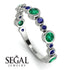Bezel Emerald Eternity Band - Valeria No. 66