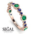 Bezel Emerald Eternity Band - Valeria No. 65