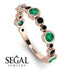 Bezel Emerald Eternity Band - Valeria No. 35
