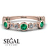 Bezel Emerald Eternity Band - Valeria No. 5