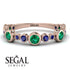 Bezel Emerald Eternity Band - Valeria No. 65