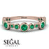 Bezel Emerald Eternity Band - Valeria No. 20