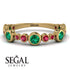 Bezel Emerald Eternity Band - Valeria No. 49