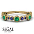 Bezel Emerald Eternity Band - Valeria No. 64