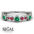 Bezel Emerald Eternity Band - Valeria No. 51