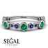 Bezel Emerald Eternity Band - Valeria No. 66