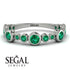 Bezel Emerald Eternity Band - Valeria No. 21