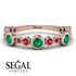 Bezel Emerald Eternity Band - Valeria No. 50