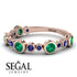 Bezel Emerald Eternity Band - Valeria No. 65