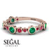 Bezel Emerald Eternity Band - Valeria No. 50
