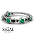 Bezel Emerald Eternity Band - Valeria No. 36