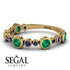Bezel Emerald Eternity Band - Valeria No. 64