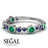 Bezel Emerald Eternity Band - Valeria No. 66