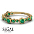 Bezel Emerald Eternity Band - Valeria No. 19