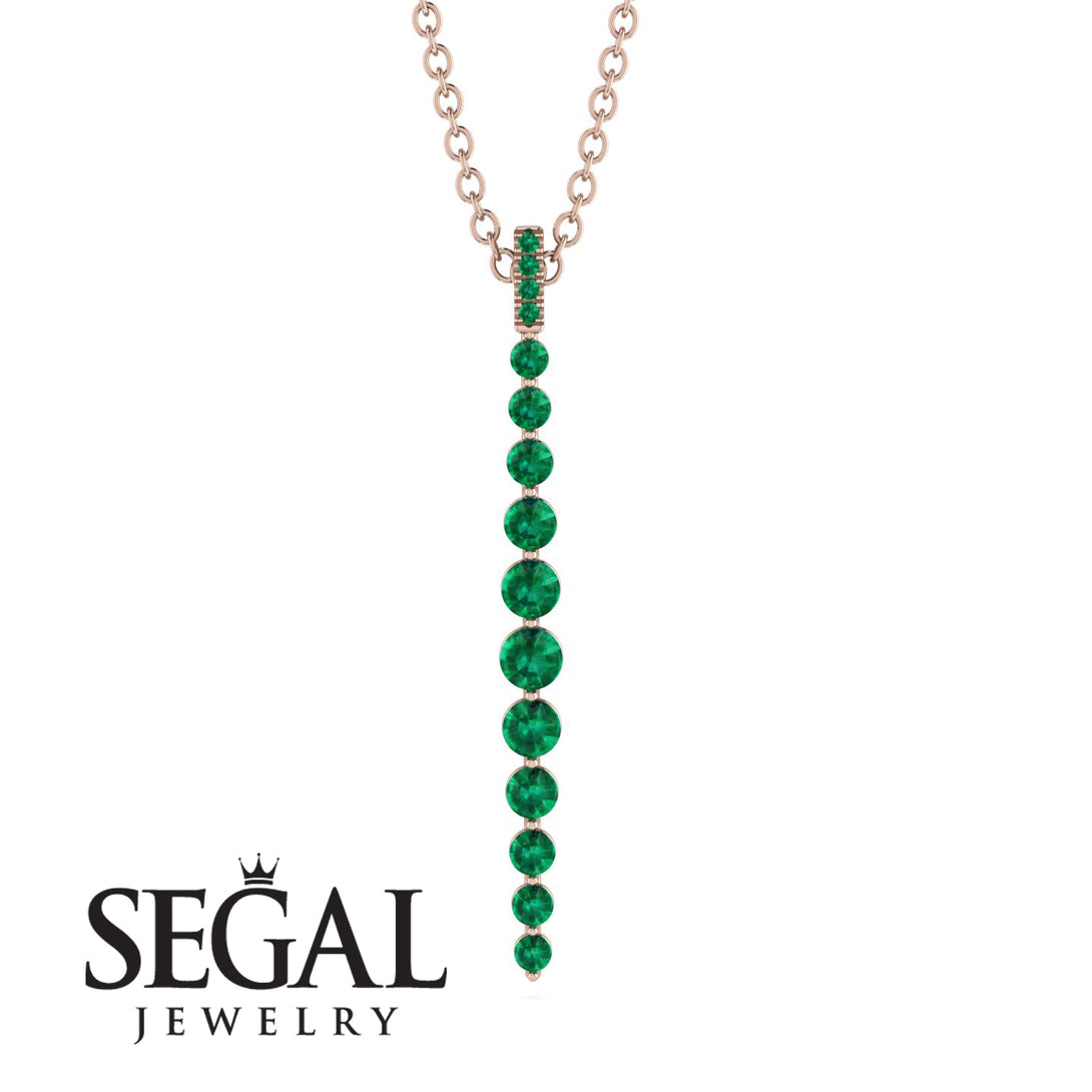 Tie Necklace Row Emerald - Paris No. 5