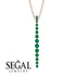 Tie Necklace Row Emerald - Paris No. 5