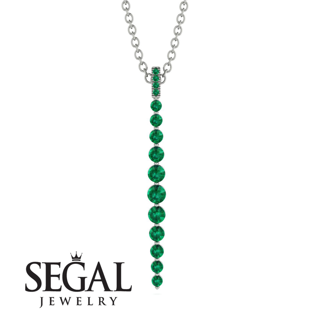 Tie Necklace Row Emerald - Paris No. 6