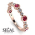 Bezel Ruby Eternity Band - Valeria No. 11