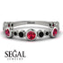 Bezel Ruby Eternity Band - Valeria No. 42