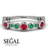 Bezel Ruby Eternity Band - Valeria No. 27
