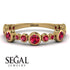 Bezel Ruby Eternity Band - Valeria No. 55