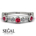Bezel Ruby Eternity Band - Valeria No. 12
