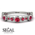 Bezel Ruby Eternity Band - Valeria No. 57