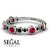Bezel Ruby Eternity Band - Valeria No. 42