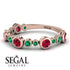 Bezel Ruby Eternity Band - Valeria No. 26