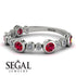 Bezel Ruby Eternity Band - Valeria No. 12