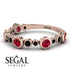 Bezel Ruby Eternity Band - Valeria No. 41
