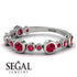 Bezel Ruby Eternity Band - Valeria No. 57