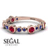 Bezel Ruby Eternity Band - Valeria No. 71
