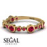 Bezel Ruby Eternity Band - Valeria No. 55
